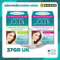 Kem Tẩy Màu Lông Jolen 37gr nhập UK Anh (Kem Làm Nhạt Màu Lông, Kem Nhuộm Lông Mày)