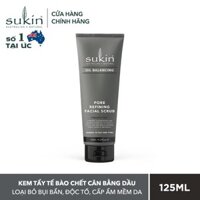 Kem Tẩy Tế Bào Chết Than Tre Kiềm Dầu Trị Mụn Sukin Charcoal Pure Refining Facial Scrub 125ml