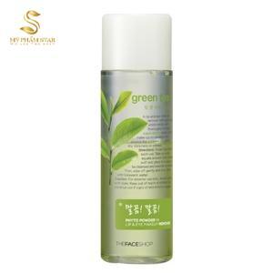 Kem tẩy trang mắt môi trà xanh Phyto Powder In Lip Eye Makeup Remover Green Tea TheFaceShop - 100 ml