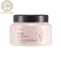 Kem Tẩy Trang Làm Sáng Da Rice Water Bright Cleansing Cream 400ML LazadaMall