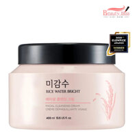 Kem Tẩy Trang Làm Sáng Da  Rice Water Bright Facial Cleansing Cream BeautyBliss 400ml