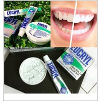 Kem tẩy trắng răng EUCRYL và 1 Bột tẩy trắng răng Eucryl Toothpowder Powerful Stain Remova