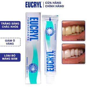 Kem tẩy trắng răng Eucryl vị bạc hà - 62 g