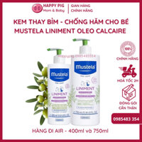 Kem thay bỉm - kem vệ sinh và làm sạch ngừa hăm tã đa năng Liniment Mustela 400ml / 750ml - Hàng AIR