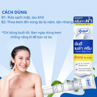 Kem thoa nám tàn nhang đồi mồi Yanhee Mela Cream làm mờ vết nám đốm đen làm đều màu và dưỡng ẩm da 20g Thái Lan