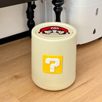 Kem Thùng Rác Phong Cách Mới Phòng Tắm Lật Dễ Thương Phòng Khách Hộ Gia Đình Ánh Sáng Sang Trọng Có Nắp Phòng Ngủ Giỏ Giấy Có Giá Trị Cao20250330