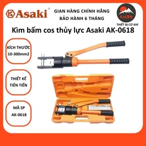 Kềm thủy lực bấm đầu cosse cao cấp Asaki AK-0618