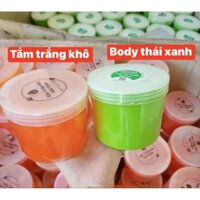 Kem trắng da  body thái (500g) + Tắm trắng khô khử thâm (500g)