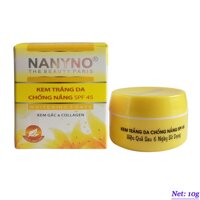 Kem trắng da chống nắng SPF 45++ dưỡng chất Kem gấc và Collagen NANYNO (10g) [bonus]