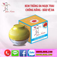 Kem trắng da ngọc trai - Chống nắng - Bảo vệ da dưỡng chất Linh chi đỏ và Collagen SAN NORA (18g)