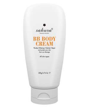 Kem trang điểm toàn thân Sakura Skin BB Body Cream