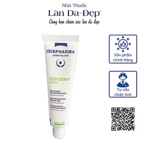 Kem trị mụn nặng Isis Pharma Teen Derm Alpha Pure 30ml