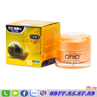 Kem trị Mụn - Trắng da - Xóa tàn nhang - Thâm - Liền sẹo 10 tác dụng Ốc sên OHIO New Day (30g)