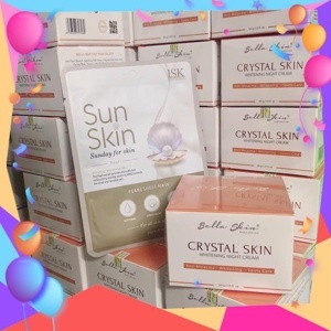 Kem trị nám da ban đêm Crystal Skin Whitening Night Cream Bella Skin