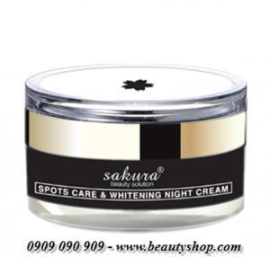 Kem Trị Nám, Trắng Da Sakura Whitening Night Cream - 30 g