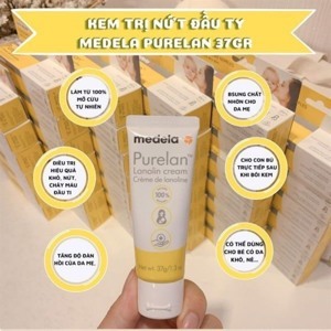 Kem trị nứt đầu ty và chống nẻ da trẻ em Medela Purelan - 37g