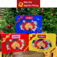 (Kèm túi) Bánh Quy UNIBIC Hộp Thiếc – Phủ Hạnh Nhân & Trái Cây Sấy, Ngon Khó Cưỡng