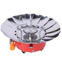 🍎🍎[KÈM TÚI ĐỰNG] BẾP GAS DU LỊCH Camping Stove Có Vòng Chắn Gió Tiện Lợi Kèm Túi Đựng🍎🍎