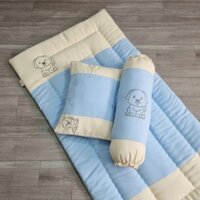 [Kèm túi đựng] Bộ nệm gối cho bé đi nhà trẻ, Bộ nệm mẫu giáo tone màu Pastel Kimhome.