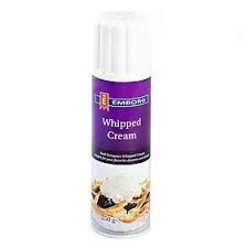 Kem tươi dạng xịt Whipped Cream Emborg 250ml