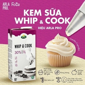 Kem tươi Whip and Cook Arla 1L
