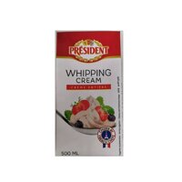 Kem Tươi Whipping Cream Hiệu Président Hộp 500ml