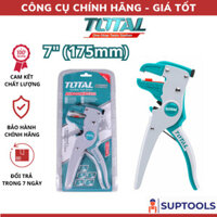Kềm tuốt dây điện mỏ quạ TOTAL THT15606 Kìm tút 175mm Đường kính đầu tuốt 0.5mm~6mm (Đồ nghề)
