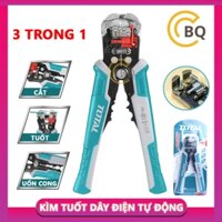 Kềm tuốt dây điện tự động/đa năng 3 trong 1 Total THT15246 kìm tuốt dây diện kềm cắt-uốn dây đồng nhôm CBQs