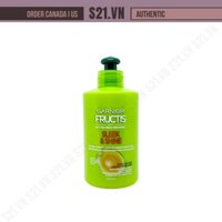 Kem Ủ Mượt Tóc Cho Tóc Khô Xù Garnier Fructis Sleek & Shine Intensely Smooth Leave In Conditioning Cream 300ml