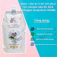 Kem ủ tóc bưởi bồ kết phục hồi chuyên sâu ĐL ĐLE Collagen Grapefruit 500ML