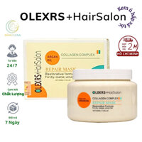 Kem ủ tóc Collagen Complex Repair Mask Olexrs Hair Salon 500ml Anh phục hồi tóc hư tổn chẻ ngọn, Kem hấp ủ tóc
