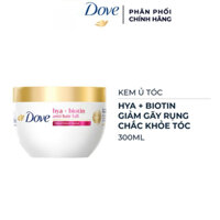 Kem Ủ Tóc Dove Biotin Hya + Biotin Anti Hair Fall Treatment Mask 300ml giúp nuôi dưỡng tóc chắc khỏe giảm gãy rụng.