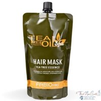 Kem ủ tóc, hấp tóc dưỡng phục hồi sâu tóc hư tổn tinh chất trà xanh - FABIO Tea Tree Essence 500ml - TN