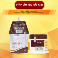 Kem ủ tóc Karseell Maca Power Collagen 500ml phục hồi hư tổn Hấp ủ tóc thẳng mượt bổ xung collagen 500ml