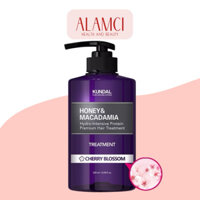 Kem Ủ Tóc Kundal Honey & Macadamia Hair Treatment Cherry Blossom - Hoa Anh Đào 500ml
