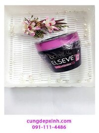 Kem ủ tóc L'Oreal Elseve tím phục hồi tóc hư tổn