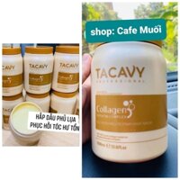 KEM Ủ TÓC PHỦ LỤA PHỤC HỒI Tacavy Collagen Keratin Complex Nourishing Repair Hair Mask 1000ml