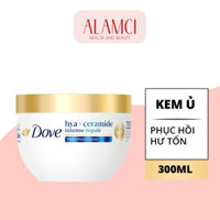 Kem Ủ Tóc Phục Hồi Hư Tổn Dove Hya + Ceramide Intense Repair Treatment Mask 300ml