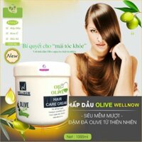Kem ủ tóc tinh chất OLIVE OIL WELLNOW, phục hồi hư tổn giúp tóc mềm mượt, chống gãy rụng, khô xơ