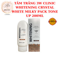 Kem ủ trắng 3W Clinic Whitening Crystal White Milky Pack Tone Up 200ml