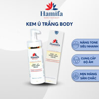 Kem ủ trắng body Hamifa kem dưỡng trắng dưỡng ẩm da trong 72h giúp làn da sáng hồng chỉ sau 1 tuần sử dụng hũ 150ml
