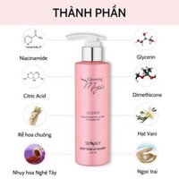 Kem ủ trắng body Sennio Glowing Magic Body Tone Up Shower dưỡng ẩm trắng da 200ml SNO