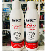 Kem uốn lạnh kenimy mau quăn tóc , giữ nếp lâu , không gây hư tổn tóc mùi hương nhẹ 1000ml