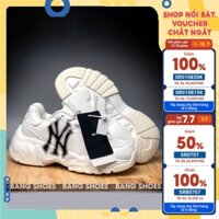 [Kèm Video Thật] Giày Thể Thao MLB NY Đen Cao Cấp Nam Tăng Chiều Cao 6cm, Nữ - Giày Thể Thao Màu Trắng Full Box 2022