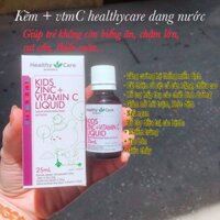 Kẽm vitamin C healthycare dạng nước