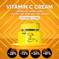 Kem vitamin C KIYOMI dưỡng trắng sáng da cấp ẩm của Nhật 30g