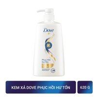 Kem xả Dove chăm sóc và hục hồi tóc hư tổn 620g