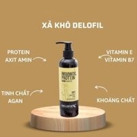 Kem xả khô dưỡng tóc bóng mượt Delofil Arganoil Protein 260ML