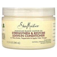 Kem Xả Khô SheaMoisture Jamaican Black Castor Oil Strengthen & Restore Leave-In Conditioner 340ml