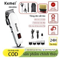 Kemei 809A Sạc Điện Tông Đơ Cắt Tóc Gupit Dao Cạo Tóc Chống Thấm Nước Máy Cạo Râu